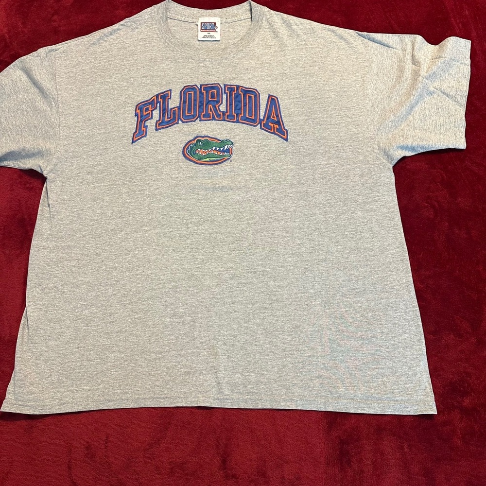Sport Attack Florida Gators T-Shirt Mens XL Gray Embroidered NCAA College Tee